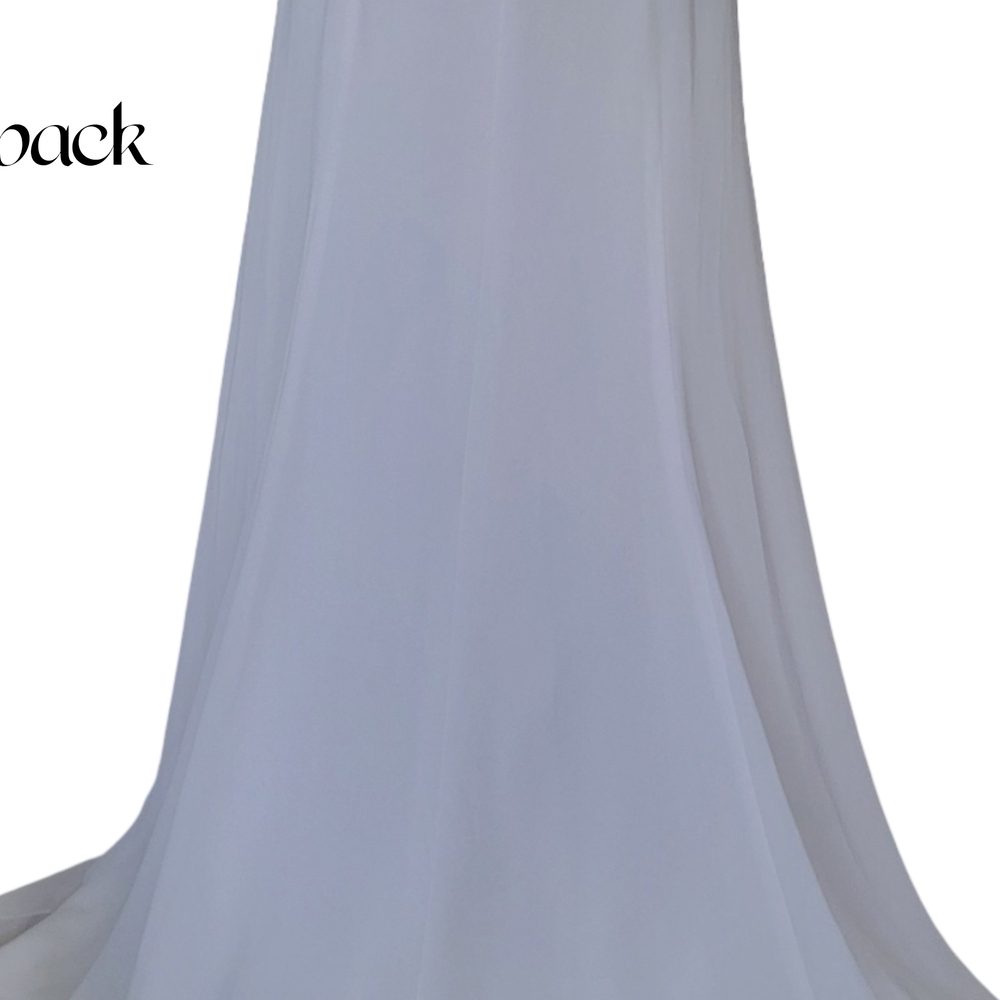 David's Bridal White Strapless Gown - Picture 16 of 17